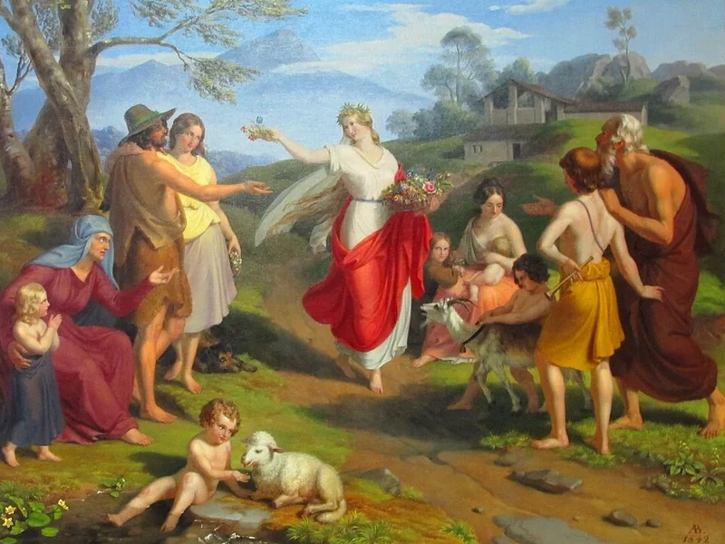 1806-Alexander Bruckmann - Allegoria della Primavera (1842)